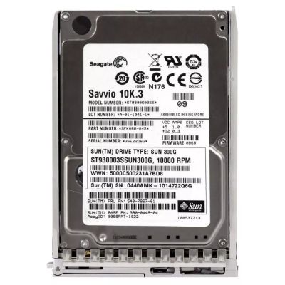 ST930003SSUN300G Sun 300GB 10000RPM SAS 6Gb/s Hot-Pluggable 16MB Cache 2.5-Inch Hard Drive