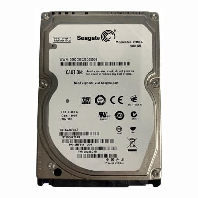 ST9500420AS Seagate Momentus 7200.4 500GB 7.2K RPM 3Gb/s SATA 512n 16MB Cache 2.5-Inch Hard Disk Drive