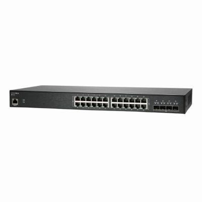 SWS14-24 SonicWall 24-Ports 10/100/1000Base-T RJ-45 PoE+ 4-Ports 10GBase-X SFP+ Gigabit Ethernet Network Switch