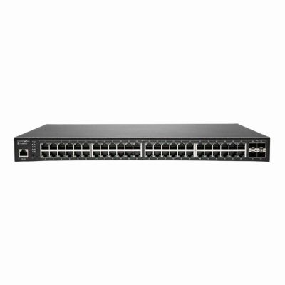 SWS14-48 SonicWall 48 x Ports 10/100/1000Base-T + 4 x Ports SFP+ Layer 2 1U Rack-Mountable Gigabit Ethernet Network Switch
