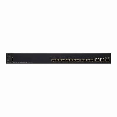 SX550X-12F-K9 Cisco Series 550X 10 x Ports SFP+ 10GBase-T + 2 x Combo SFP+ Ports Layer 3 Unmanaged 1U Rack-Mountable Gigabit Ethernet Network Switch