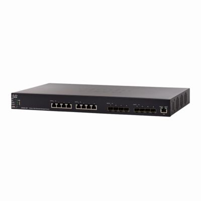SX550X-16FT-K9 Cisco 550X Series SF550X 8 x Ports 10GBase-T + 8 x SFP+ Ports Layer 3 Managed Gigabit Ethernet Stackable Network Switch