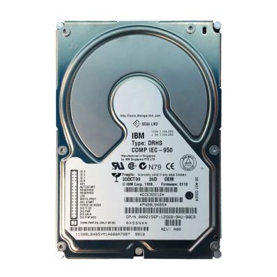 0002156P Dell 36GB 7200RPM Ultra2 SCSI 80-Pin 4MB 3.5" Hard Drive