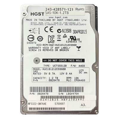 243-428571-121 NEC 1.2TB 10000RPM SAS 6Gb/s 64MB SFF 2.5" Hard Drive