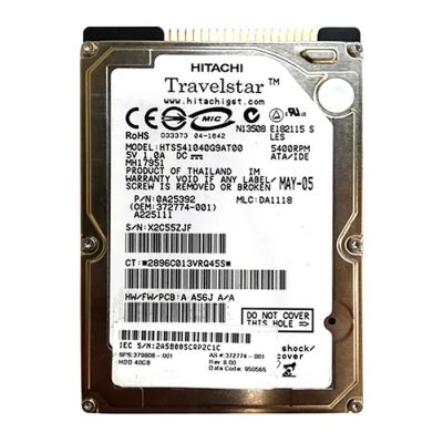 372774-001 HP 40GB IDE Ultra ATA/100 (ATA-6) 5400 2.5" 8MB Hard Drive