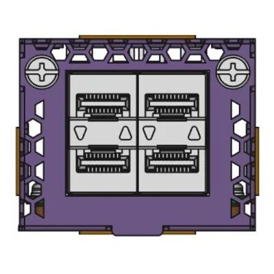 5520-VIM-4YE Extreme Networks 4-Ports 25GBase-X SFP28 Plug-in Gigabit Ethernet Versatile Interface Module for ExtremeSwitching 5520 Series Switches