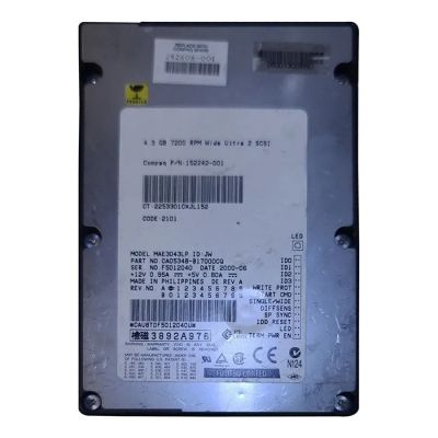 MAE3043LP Fujitsu 4.3GB 3.5" 7200 RPM Wide Ultra2 SCSI Hard Drive 512KB Cache