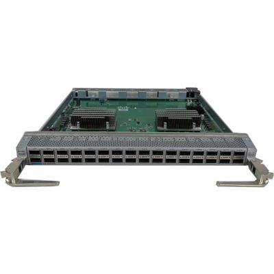 N9K-X9432PQ Cisco Nexus 9000 Series 32 x Ports 40GbE QSFP+ Gigabit Ethernet Expansion Module for 93128TX Hot Air Exhaust, 9336PQ ACI Spine