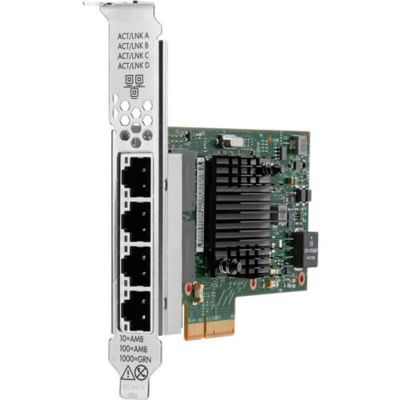 P21107-B21 HP I350-T4 Quad Port 1Gb Ethernet PCIe Network Adapter For ProLiant ML350 Gen9