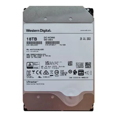 WUH721818AL4205 WD DC HC550 18TB 7.2k SAS 12Gb/s 512MB 3.5" HDD