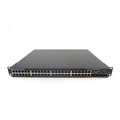 0F496K Dell PowerConnect 2848 48-Ports 10/100/1000Base-T + 4 x Combo SFP Rack-mountable 1U Layer 3 Managed Gigabit Ethernet Switch