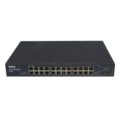 0J0632 Dell PowerConnect 2724 24-Ports 10/100/1000Base-T + 2-Ports SFP Layer 3 Managed Gigabit Ethernet Network Switch