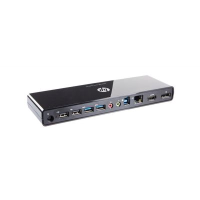 681280-001 HP HDMI DisplayPort 3005PR USB 3.0 Port Replicator with AC Adapter for EliteBook Notebook