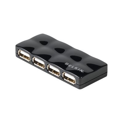 F5U404TTBLK Belkin 4-port 4x4-pin Type A USB 2.0 USB 1xUSB 2.0 USB External USB Hub 