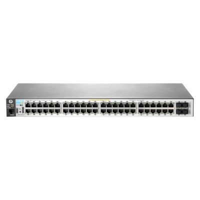 J9772-60301 HP Aruba 2530 Series 2530-48G-PoE+ 48 x RJ-45 PoE+ 10/100/1000Base-T and 4 x SFP Ports Layer 2 Managed Gigabit Ethernet Network Switch