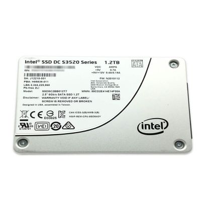 SSDSC2BB012T7 Intel DC S3520 1.2TB SATA 6Gb/s MLC AES-256 PLP 2.5-Inch Solid State Drive