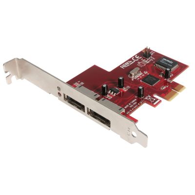 PEXESATA2 StarTech 2 Port PCI Express ESATA Controller Adapter Card