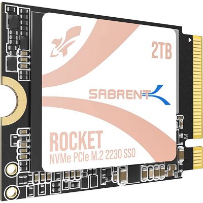 B0C5YS3QY4 Sabrent Rocket 2230 2TB PCIe NVMe 4.0 M.2 2230 Solid State Drive