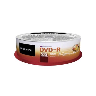 25DMR47SP Sony DVD-R 4.7GB 25-SPINDLE
