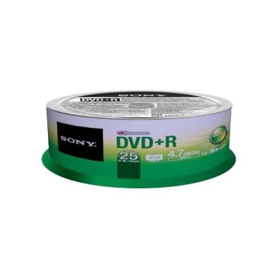 25DPR47SP Sony DVD+R 16x, 25 4.7 GB