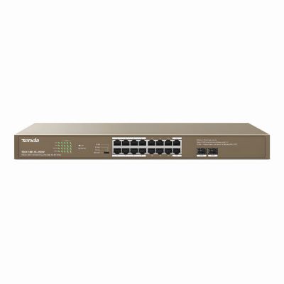 TEG1118P-16-250W Tenda 16GE+2SFP Ethernet Switch With 16-Port PoE