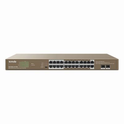 TEG1126P-24-410W Tenda 24GE+2SFP Ethernet Switch with 24-Port PoE