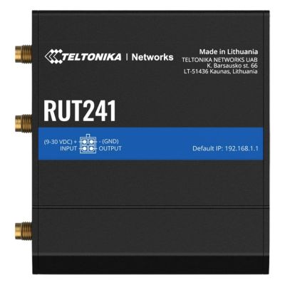 RUT241098000 Teltonika 3G/4G WWAN Wi-Fi DIN Rail Wireless Router