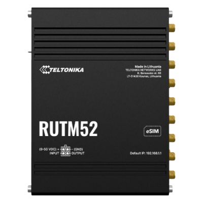 RUTM52200600 Teltonika 5G LTE Dual SIM Router with Ethernet Ports