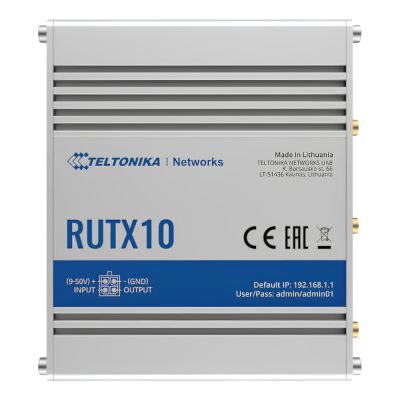 RUTX10000200 Teltonika RUTX10 Dual WAN Gigabit Ethernet Router Industrial Grade