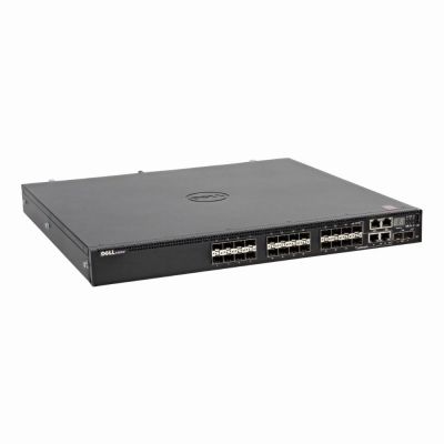 THFH9 Dell Networking N3000 Series N3024EF 24 x SFP Ports 1000Base-SX + 2 x SFP+ Ports + 2 x GBE Combo Ports Layer 3 Managed 1U Rack-Mountable Gigabit Ethernet Network Switch
