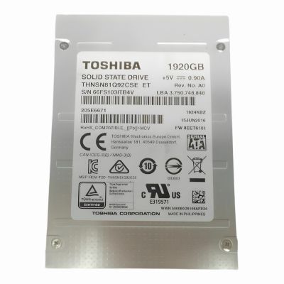 THNSN81Q92CSE Toshiba 1.92TB MLC SATA 6Gb/s 2.5-Inch SSD