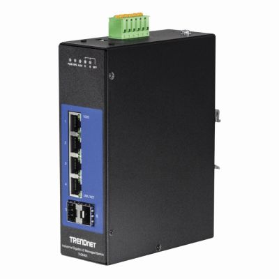 TI-G642i TRENDnet 6-Port Industrial Gigabit L2 Managed DIN-Rail Switch