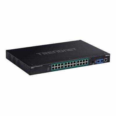 TI-RP262i TRENDnet 26-Port Industrial Gigabit L2 Managed PoE+ Rackmount Switch