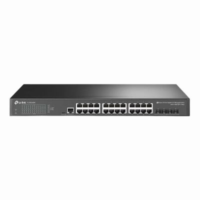 TL-SG3428X TP-LINK JetStream 24-Port Gigabit L2+ Managed Switch with 4 10GE SFP+ Slots