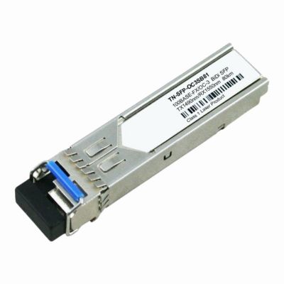 TN-SFP-OC3SB81 Transition Networks 100Mbps 100Base-FX Single-Mode Fiber 80km 1310nm TX 1550nm RX LC SFP Transceiver Module