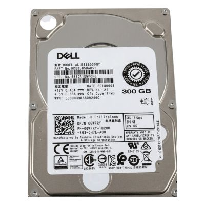 AL15SEB030NY Toshiba 300GB 10K RPM SAS 12Gbps 2.5" Hard Drive