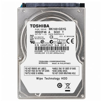 MK1661GSYG Toshiba 160GB 7200RPM SATA 3Gbps 2.5-Inch Hard Drive