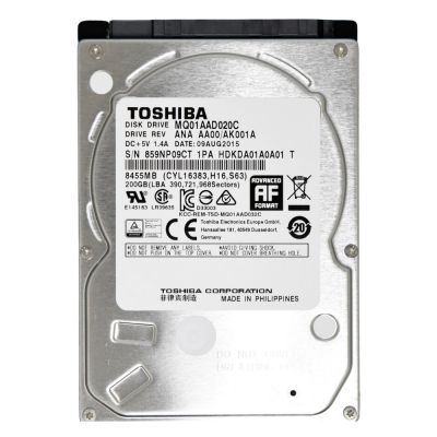 MQ01AAD020C Toshiba 200GB 4.2K RPM 3Gb/s SATA 2.5-inch Hard Disk Drive