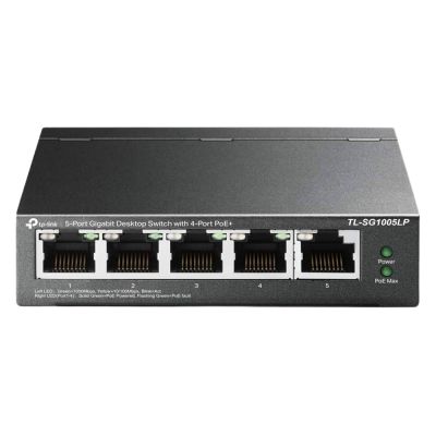 TL-SG1005LP TP-Link 5-Port Gigabit Desktop PoE Switch with 4-Port PoE+