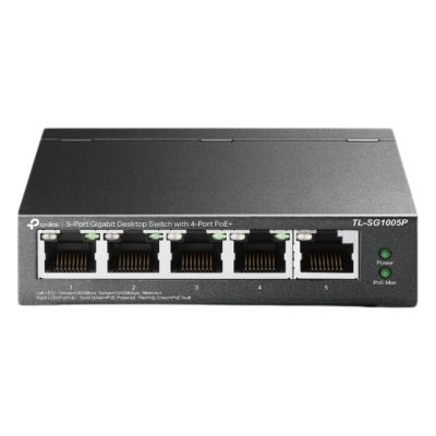 TL-SG1005P TP-Link 5-Port PoE+ Gigabit Unmanaged Network Switch Rack-Mount