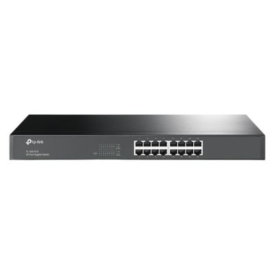 TL-SG1016 TP-LINK 16-Port 1GBase-T Layer 2 Unmanaged Gigabit Switch Rack-Mountable