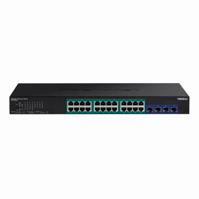 TPE-30284 TRENDnet 28-Port Gigabit Web Smart PoE+ Switch with 10G SFP+ slots