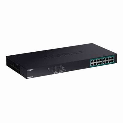 TPE-TG160G TRENDnet 16 x Ports PoE+ 1000Base-T Layer 2 Un GE Switch