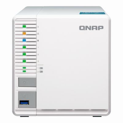 TS-351-2G QNAP Tower NAS Storage 1 x Intel Celeron J1800 2-Core 2.58 GHz CPU 8GB SO-DIMM DDR3L (2 x 4 GB) 2 x M.2 2280 NVMe 500 MB/s slots 100-Watt Power Supply