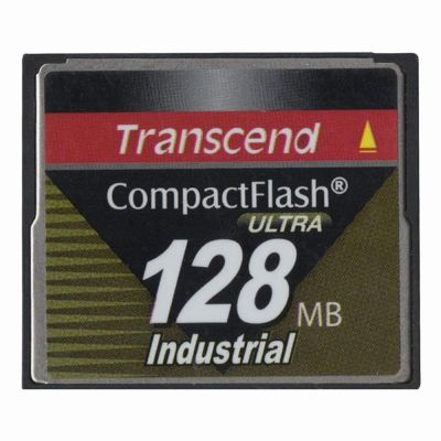 TS128MCF100I Transcend 128MB Ultra Speed Industrial CompactFlash Memory Card
