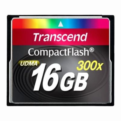 TS16GCF300 Transcend 16GB 300x CompactFlash Memory Card