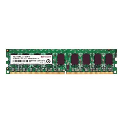 TS256MLQ72V8U Transcend 2GB DDR2-800MHz ECC Unbuffered Server Memory DIMM