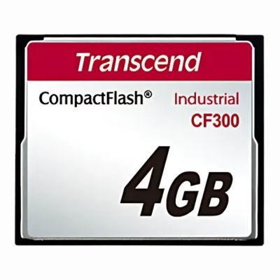 TS4GCF300 Transcend 4GB 300x Industrial CompactFlash Memory Card