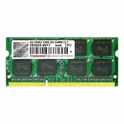 TS512MSK64V1N Transcend 4GB DDR3-1333MHz PC3-10600 Non-ECC Unbuffered SODIMM CL9 2Rx8 1.5V 204-Pin Memory Module