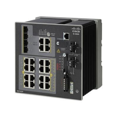 IE-4000-8GT4G-E Cisco Industrial Ethernet 4000 Series 8 x Ports 10/100/1000Base-T + 4 x Ports Combo Gigabit SFP Layer 3 Managed Gigabit Ethernet Network Switch
